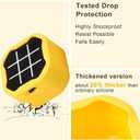 3 x YouKnow Silicone Case Compatible with GiiKER Tic Tac Toe Bolt Game 3-in-1 Handheld Puzzle Game Console, Fidget Toys Board Games Cover for Kids and Adults (Case Only) (Yellow)