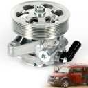 LEAPTREND Power Steering Pump with Pulley Compatible with Acura RSX 2.0L TSX 2.4L Honda Accord CR-V Element 2002-2011 Replace 21-5419, 56110-PZD-A02, 56110-PNB-A03