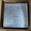 Hoffman A12R124GV NEMA 3R Enclosure, Screw Cover, Galvanized, Non Painted, 12.00" x 12.00" x 4.00"