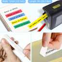 5-Pack Label Maker Tape Replace for Brother TZe TZ Tape 12mm 0.47 Laminated Colored White/Red/Blue/Yellow/Green Compatible with Brother P Touch Label Maker PTH110 PTD220 PTD210 PT-D410