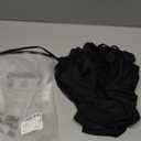 Verdusa Women's Lace Pants Fold Over Flare Leggings Bell Bottoms Rave Outfits Going Out (Black)