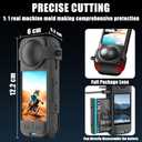 TQLGY Camera Accessories Kit for Insta360 X5, Insta 360 X5 Premium Glass Lens Guard, Silicone Protective Cover and Lens Cap, Tempered Glass Screen Protectors, Camera Case Bundle Kit