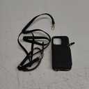 ZVE for iPhone 16 Pro Wallet Case with Card Holder, Zipper Crossbody Case with Wrist Strap for Women for iPhone 16 Pro 6.3" Black