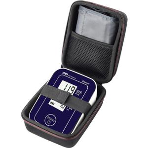 Hard Case Fits A&D Upper Arm Blood Pressure Monitor UA-651BLE Blood Pressure Monitor, Case Only(Black)