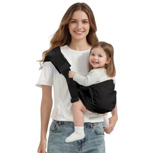 MISSWISDOM Toddler Sling Carrier, Adjustable Baby Carrier Sling 8-40 lbs, Lightweight Toddler Carrier Baby Sling Carrier, Toddler Hip Carriers One Size Fits All, Black