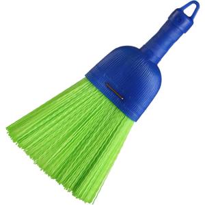 Domensi 1 Pcs Whisk Broom Poly Fiber Handheld Brush Hand Brush Outdoor Car Broom with Hang Hole for Cleaning Inddoor Porches Floors Decks Driveways Dirt Dust