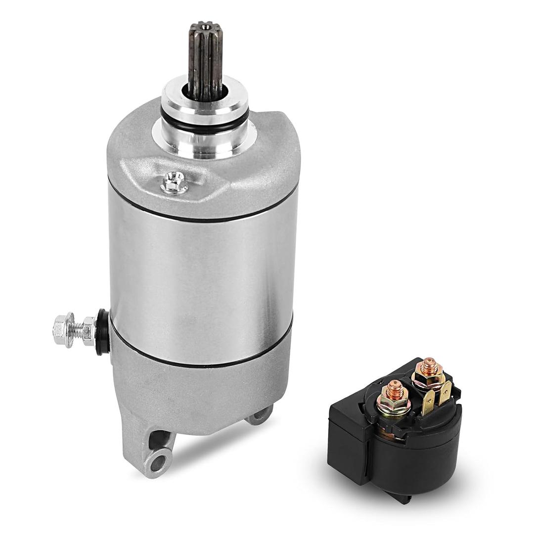 Starter Motor with Relay Compatible with Kawasaki ATV Brute Force 750/650, UTV KRF750/ KRT750/ KRF800/ KRT800, Replace 21163-0037 SMU0280
