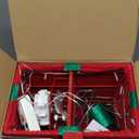 PEIDUO Animated Christmas Santa in Lighted Gift Box, Motion Sensor Christmas Music Decorative Lights, Under The Christmas Tree Present Decorations for Indoor Outdoor Yard Home Holiday Decor