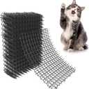 16 X 13 Inch Scat Mat for Cats, 10 Pack Cat Scat Mat with Spikes - Indoor/Outdoor Pet Deterrent Solution for Plants, Furniture, and More - Keep Cats and Dogs Away (black)