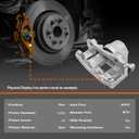 Rear Brake Caliper with bracket Compatible with Jeep,Dodge,Chrysler,Mitsubishi Models,2007-2017 Patriot,Compass,2008-2014 Avenger,07-10 Sebring,Caliber,Lancer,18-B5105 18-B5104,Rear Side,2 Pcs