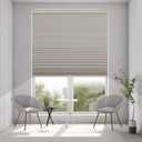 Changshade Cordless Cellular Shades, Blackout Room Darkening Black Out Honeycomb Blinds for Indoor Windows Bedroom, Pull Down Pleated Accordion Blind Easy Install, Shade Size 33" Wx72 H, Beige