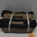 MiniArk Small Storage Baskets for Organizing | Closet Organizer Bins | Shelf Toy Basket | Woven Rope Baskets | Cube Decorative Box | Shallow Basket | 13x8.5x5.1 | 3 Packs Black Brown