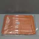 OTOSTAR Pack of 2 Throw Pillow Covers 24x24 Inch Linen Orange Pillowcases Farmhouse Decorative Solid Pillow Covers 60x60 cm Square Cushion Case for Home Decor Sofa Couch Bed (Orange)