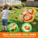 JOYIN 3-in-1 Animal Bean Bag Toss Game for Kids, Portable Corn Hole Games with Tic Tac Toe & Small Sticky Balls, Indoor & Outdoor Toys for Party Yard Beach Lawn, Birthday Gift for Boys Girls Toddlers