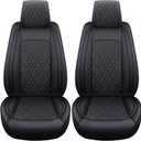 YIERTAI Car Seat Covers for Dodge Ram Fit 2009-2026 1500 2010-2026 2500 3500 Classic Bighorn Longhorn Laramie Tradesman Truck Black Front