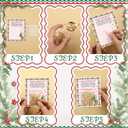 Epakh 100 Set Magic Reindeer Food Christmas Eve Present Reindeer Food Plastic Bag with Tag and Red Ribbon Mas Eve Tradition Gift Christmas Party Favor