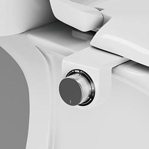 hansrapo Bidet Attachment Non-Electric, Dual Retractable Nozzles for Rear & Feminine Wash, Adjustable Water Pressure, Space-Saving Design for Small Bathrooms.