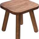 Wooden Step Stool for Adults Step Stool for Toddlers Plant Stool Small Wooden Stool with Four Detachable and Assembled Legs Nicely Balanced (Classic 9.3inch)