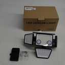 Solar Outdoor Lights - 3000LM 188 LED Motion Sensor Outdoor Lights, 4 Heads IP65 Waterproof Powered Security Flood Lights, 270Wide Lighting Angle Wall Light with Sensors for Backyard Yard