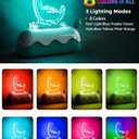 L LOHAS LED Cute Dinosaur Night Light, Kawaii Dinosaur Desk Lamp for Kids, Cute Desk Decor, USB Rechargeable, RGB, Night Light for Bedroom, Bedside, Living Room, Dining, Desk Decor, Gift