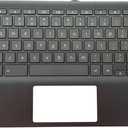Replacement for HP Chromebook x360 G3 EE 11 Laptop Upper Case Palmrest Keyboard Assembly Part Non-WFC L92214-001