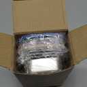 VITEVER 4 Pack Small Stainless Steel 2-Compartment Snack Containers with Lids, Reusable Snack Pack Containers, Lunch Box Accessories,Double Compartment Salad Dressing Containers to Go, 5.3oz