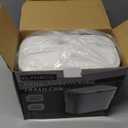 ELPHECO Kitchen Compost Bin with Lid 1.8 Gallon Hanging Trash Can with Lid, 7 Liter Wall-Mounted Garbage Can for Kitchen Cabinet Door, Small Under Sink Trash Can for Cupboard, Bathroom, Office