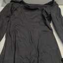 Women's Sexy Square Neck Bodice Dresses Long Sleeve Side Slit A-Line Mini Dress Cocktail Party Club Dress, Size M