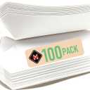 Mr Miracle 7 Inch Paper Hot Dog Tray in White. Pack of 100. Disposable, Recyclable and Fully Biodegradable. Made in USA