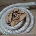 1 1/2 "-12 Ft Pool Filter Pump Connection Hose Premium Kink Free PVC Swimming Replacement Tube for Above Ground Pools, Includes 2 Hose Clamps and Can Be Cut as Needed