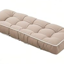 Outdoor Bench Cushion with Ties,41 inch Water-Resistant Thick Tufted Loveseat Seat Cushion for Patio Furniture brown