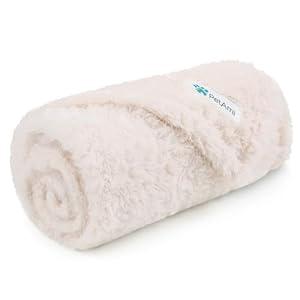 PetAmi Dog Blanket for Small Dogs Beige, Fluffy Soft Puppy Blanket, Sherpa Fleece Cat Blanket for Kitten Doggie, Calming Pet Blanket Throw for Couch Sofa Bed Washable, Small 24x32