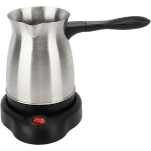 Gugxiom 600ml Electric Turkish Coffee Pot, Stainless Steel Turkish Coffee Maker, Heating Tea Maker Kettle For Home Travel