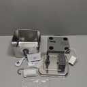 Stainless Steel Cat Water Fountain 135oz/4L:Battery Operated Wireless Cat Fountains for Drinking Indoor, Automatic Pet Water Dispenser with Ultra Quiet Pump,Multi-Filtration,Easy Clean BPA-Free