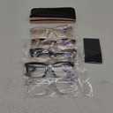 CCVOO Oprah Style Reading Glasses for Women, Stylish Eyeglasses, Blue Light Readers for Women, Computer Eye Glasses, Cheaters (A1 Mix), 5 Packs