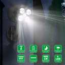 Motion Sensor Outdoor Lights, Battery Operated Outdoor Light, 600LM Motion Detector Lights for Outside, 6000K LED Security Light Battery Powered Spotlight for House Wall, Black(2 Pack)