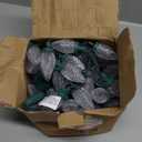 Brightown C9 Christmas String Lights White, 66ft 100 LED Faceted Christmas Lights on Green Wire, Plug-in Large Bulb Strawberry String Lights for House Roof Roofline Christmas Tree Party Outdoor