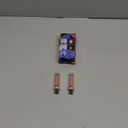 LYCARESUN 2 PCS Car USB Night Light Bulb, Touch Dimmable Car Interior Ambient Lights, Portable Mini USB Retro Glass Bottle Lamp Decorations for Vehicle, Bedroom, Hallway, Camping (Red)