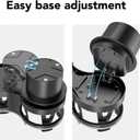 Car Cup Holder Expander,2 in 1 Cup Holder Extender Adapter with Expandable Base for Car