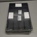 2 x Kitsure Silverware Organizer for Drawers - Expandable Cutlery and Utensil Drawer Organizer with Easy Maintenance, Premium PP Kitchen Organizers and Storage for Flatware, Black, 13.2" x 12.2" x 1.6" (Medium)