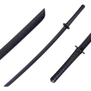 Polypropylene Katana Sword - Japanese Training Samurai Sword, Blunt Longsword, Martial Arts Practice Katana for Men and Women, Cosplay Sword, Safe, Easy, Fun, Durable (Black)