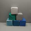 Foam Building Toys for Toddlers: 6-Piece Waterproof PU Leather Soft Foam Blocks - Colorful Large Stacking Blocks - Early Learning Construction Toys Play Set for Kids Indoor Birthday Gift (Modern)