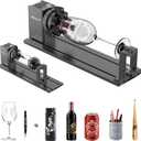 Creality Laser Rotary Roller, Y-axis Rotary Chuck for Falcon Engraver, Rotary Kit Pro with 3 in 1 Jaw and Module Suitable for Engraving Cylindrical Objects,Wine Glass, Tumbler, Ring,Ball and etc (Laser Rotary Roller Pro)
