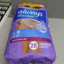 Always Discreet, Incontinence & Postpartum Underwear for Women, Maximum, Large, 28 Count
