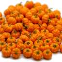 1shopforyou 20 Psc Fake Fruit Artificial Mini Pumpkins Halloween Home Deco Food Kitchen