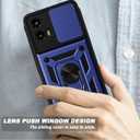 2 x for Moto G-5g-2024 Case: with 2PC Screen Protector,Sliding Camera Cover and Kickstand for Phone Cover Moto G 2024 case,Blue