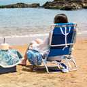 Old Bahama Bay Backpack Beach Chair, Aluminum Lightweight Reclining 5-Position Lounge Chair for Adults Heavy Duty Support 400 LBS Portable Folding with Cooler Bag Camping Chair for Sand Outdoor