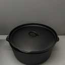 Cuisiland Seasoned 12 Quart DIA 14IN Cast Iron Dutch Oven lip lid