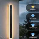 2-Pack Outdoor Modern Wall Lights, 3000K Exterior Lighting Fixture, 31.5in