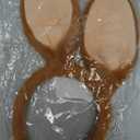 CHEU Easter Bunny Headband and tail with rabbit ears costume (brown)